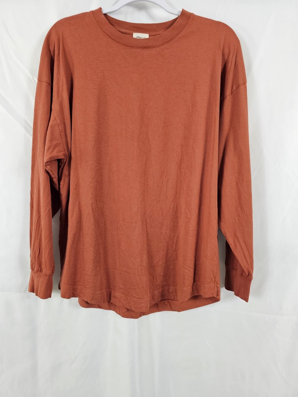 Aritzia Wilfred Free Perth Longsleeve in Copper Red - Size S